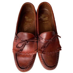 Allen Edmonds Woodstock Brown Leather Loafers 10